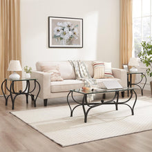 Load image into Gallery viewer, 3-Piece Tempered Glass Coffee Table Set
